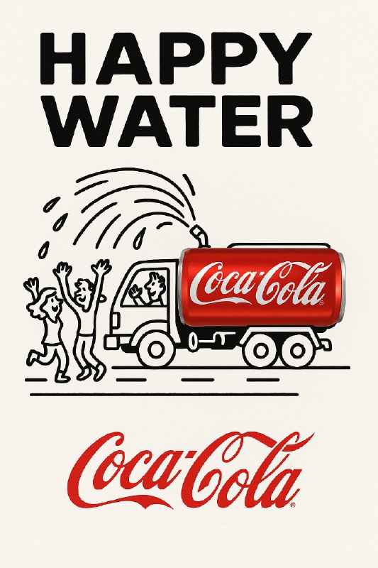 今天测了一组涂鸦+实物结合的广告海报提示词，很好玩，可以基于自己的想象和AI的帮忙实现各种概念设计