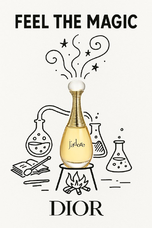 今天测了一组涂鸦+实物结合的广告海报提示词，很好玩，可以基于自己的想象和AI的帮忙实现各种概念设计