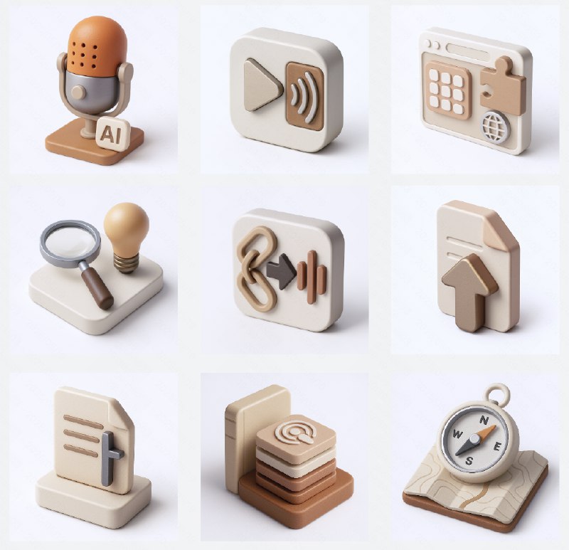 我去，太离谱了Lovart 可以一次性完成我刚才宣传图教程中所有的图标生成，而且生成的图标还是跟文章相关的我要是用 GPT 搞的话得一直等前面的图片花完才行这个只需要一段提示词就能得到 9 个扣好图的结果完整的提示词在图三，任务回放：