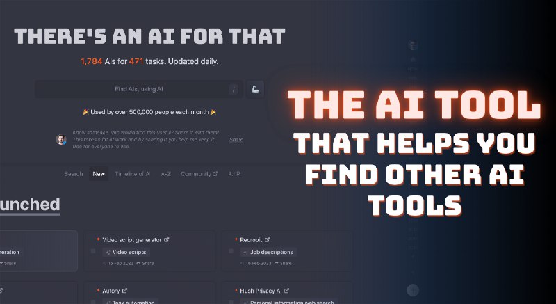 There's An AI For That® — Find The Right AI Tool For Any Task