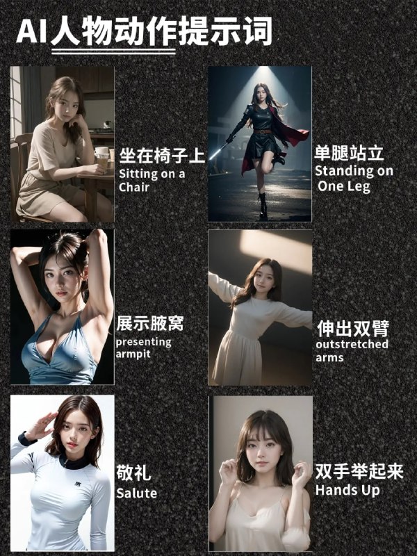 [SD提示词]SD人物动作提示词分享#AI提示词 #StableDiffusion #提示词[SD提示词]SD人物动作提示词分享#AI提示词 #StableDiffusion #提示词