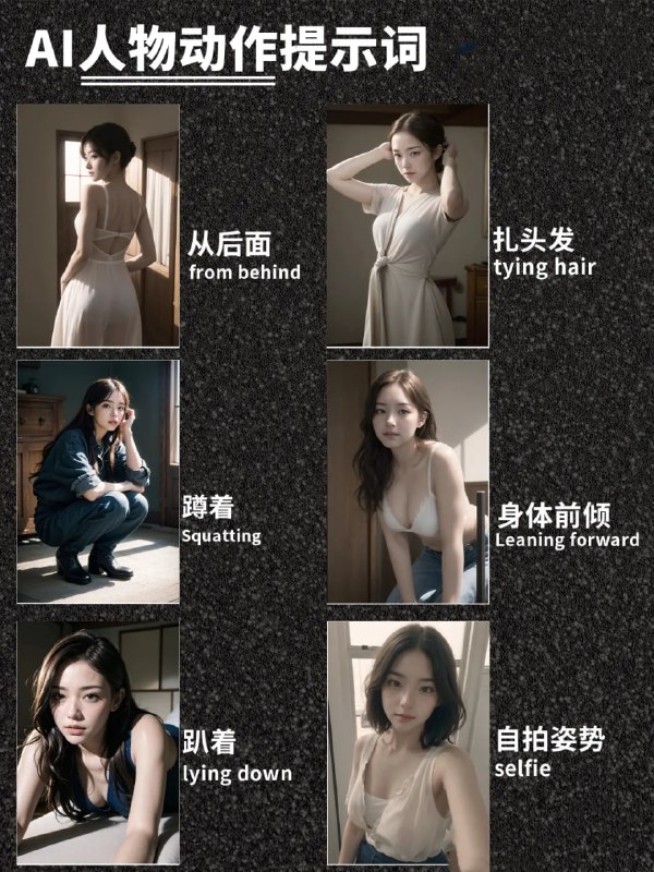 [SD提示词]SD人物动作提示词分享#AI提示词 #StableDiffusion #提示词[SD提示词]SD人物动作提示词分享#AI提示词 #StableDiffusion #提示词